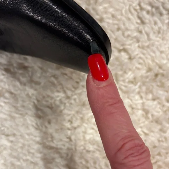 Parade Pointed-Toe Black Leather Mid-Heel Ankle Boots Size 7.5 - Picture 7 of 8